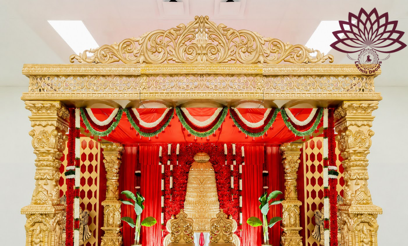 South Indian wedding mandap decor