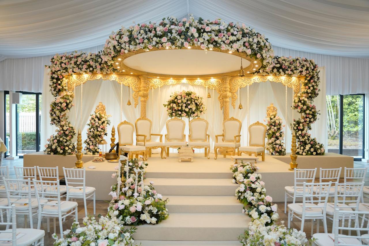 Indian mandapam floral decor